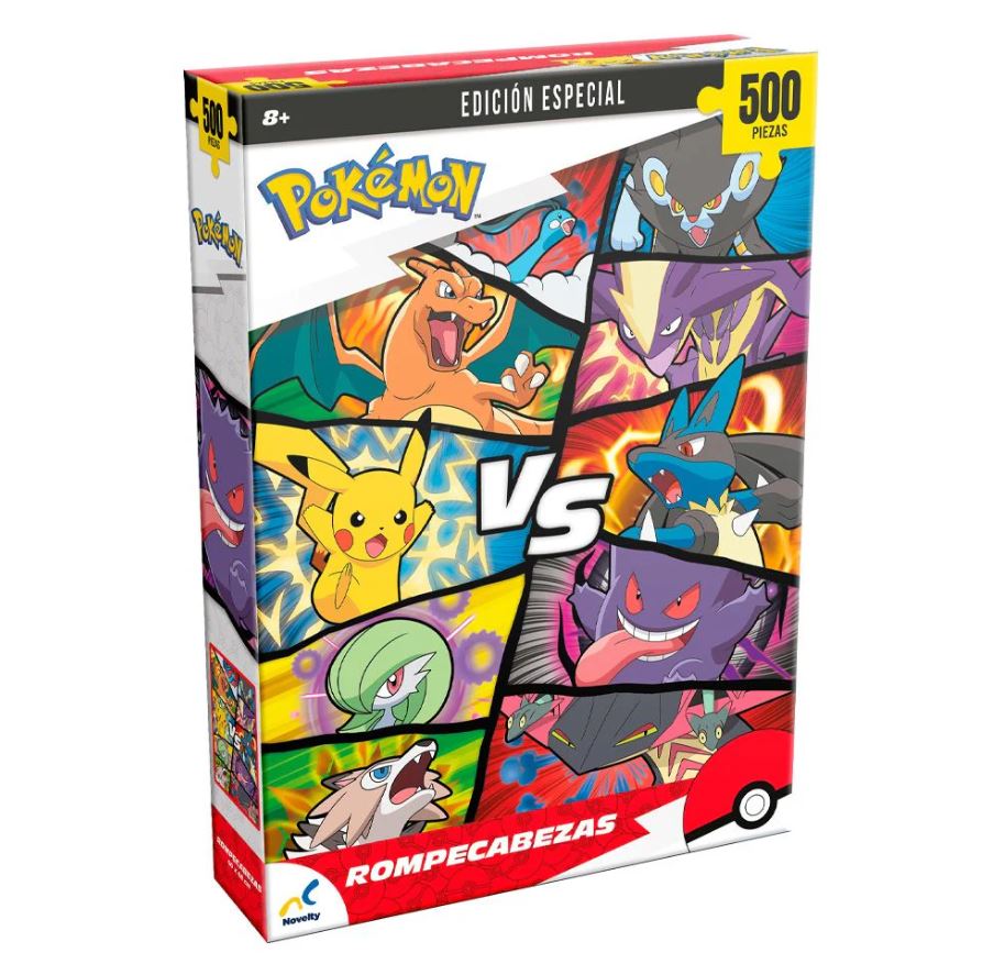 Rompecabezas Pokémon – 500 Piezas – Estilo Kanto Rojo