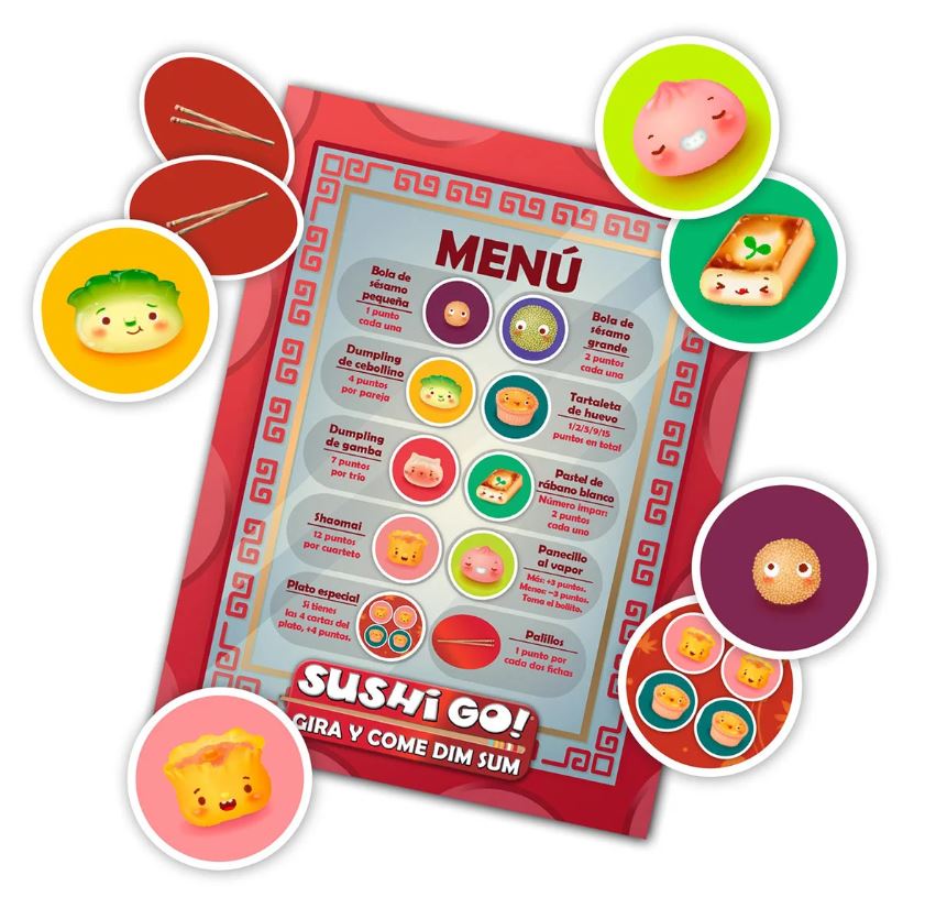Sushi Go: Gira Y Come Dim Sum (Juego de Mesa) - Español