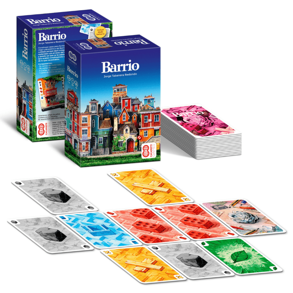 Barrio Juego de cartas y construcción