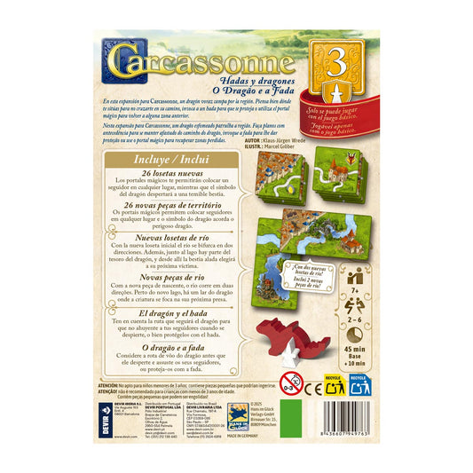 Carcassonne: Hadas y Dragones (Expansión 3)