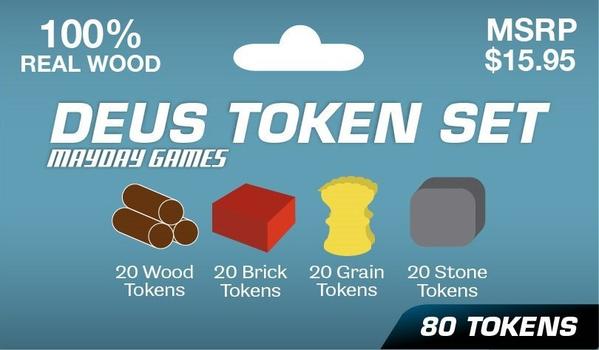 Deus Token Set (Recursos de Madera) - Accesorio