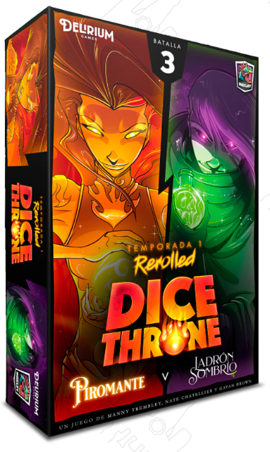 Dice Throne: Piromante vs. Ladrón Sombrío (Duelo) - Español