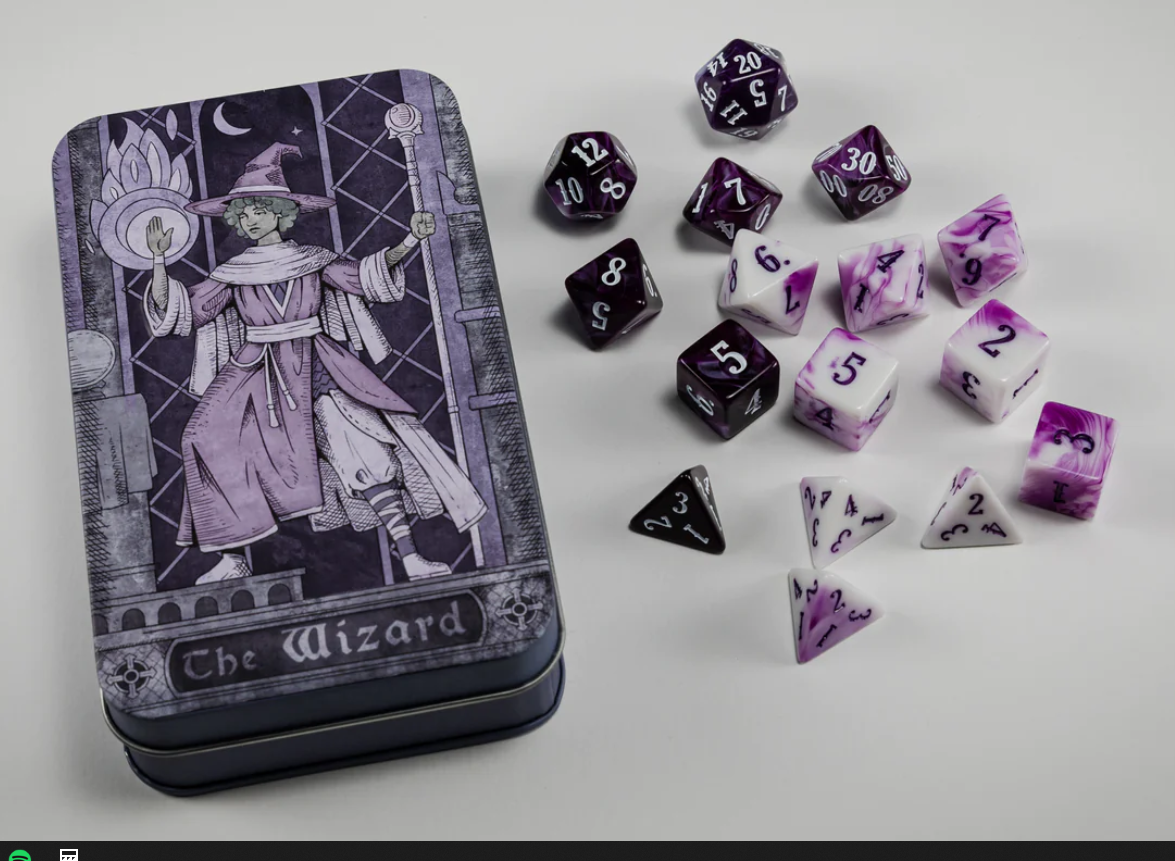 Dados de Clase - Wizard (16 Pzas) - Accesorio