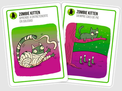 Exploding Kittens: Zombie Kittens (Juego Base) - Español